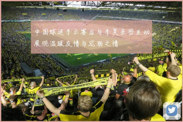 中国球迷李云赛后与李昊亲密互动展现温暖友情与宠溺之情